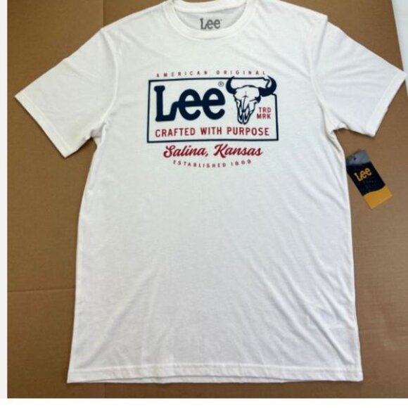 Lee American Original Men's Short Sleeve Crew Neck T-Shirt Tee Size XXL New - Picture 2 of 11
